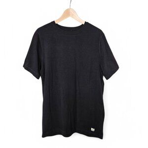 Vuori Tuvalu Tee Men's Black Everyday Performance Stretch Active Minimalist L